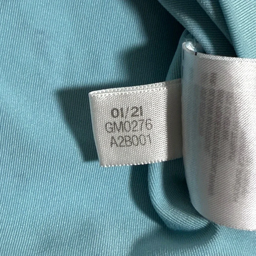 Adidas Primegreen Golf Polo‎ AJGA Blue All Over Logo Print Men's Large GM0276 - Picture 5 of 8